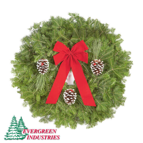Decorated Balsam/Pine Wreath