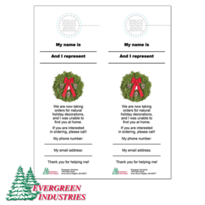 Door Hanger Sales Aid